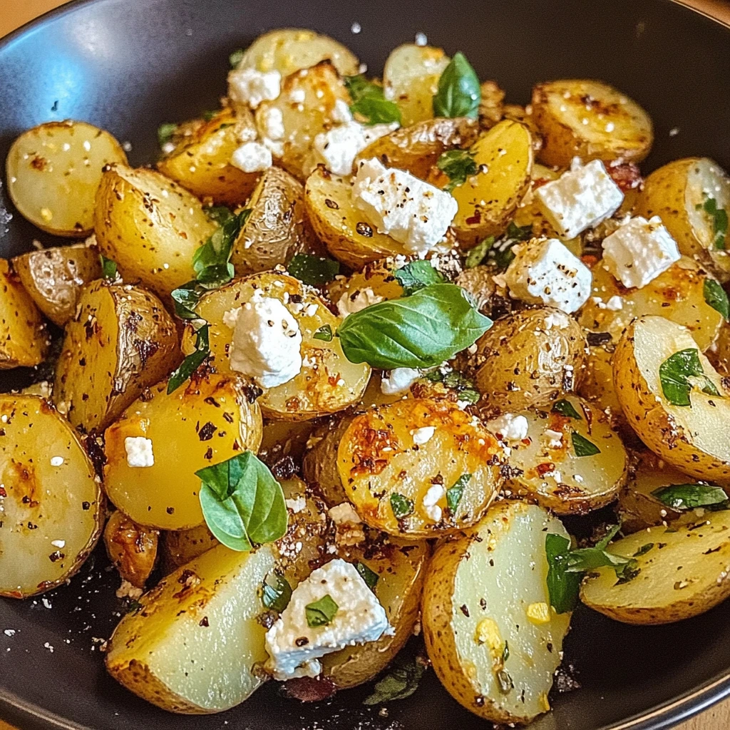 Baked Feta Potatoes 4 Servings Easy Delicious