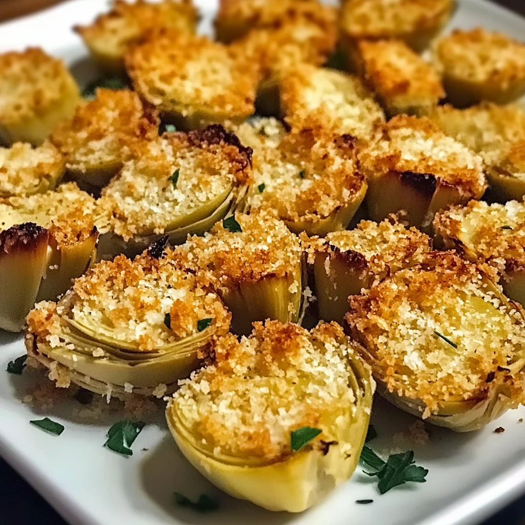 Crispy Parmesan Artichoke Hearts 4 Servings Easy Delicious
