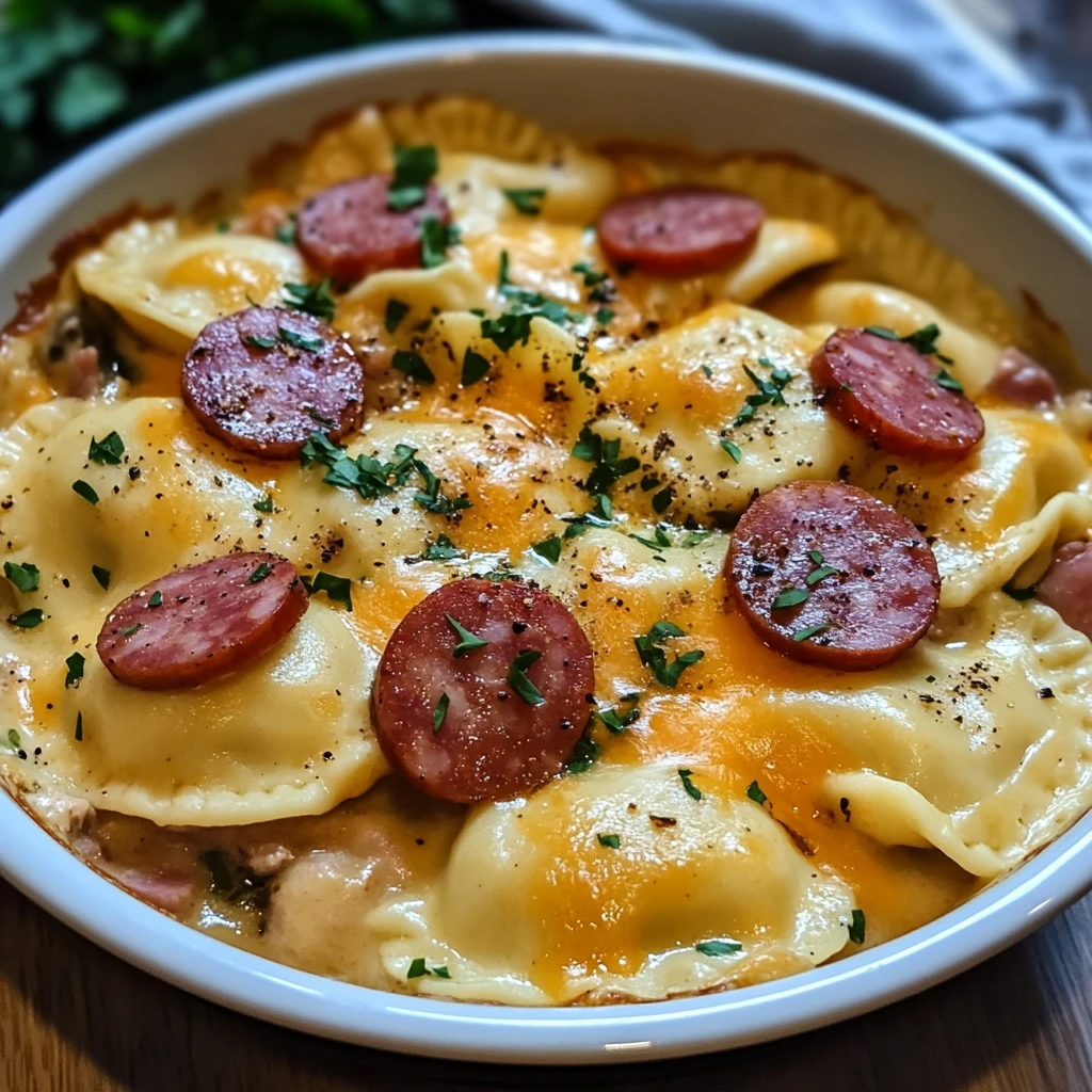 Crockpot Pierogi Casserole With Kielbasa 4 Servings Amazing