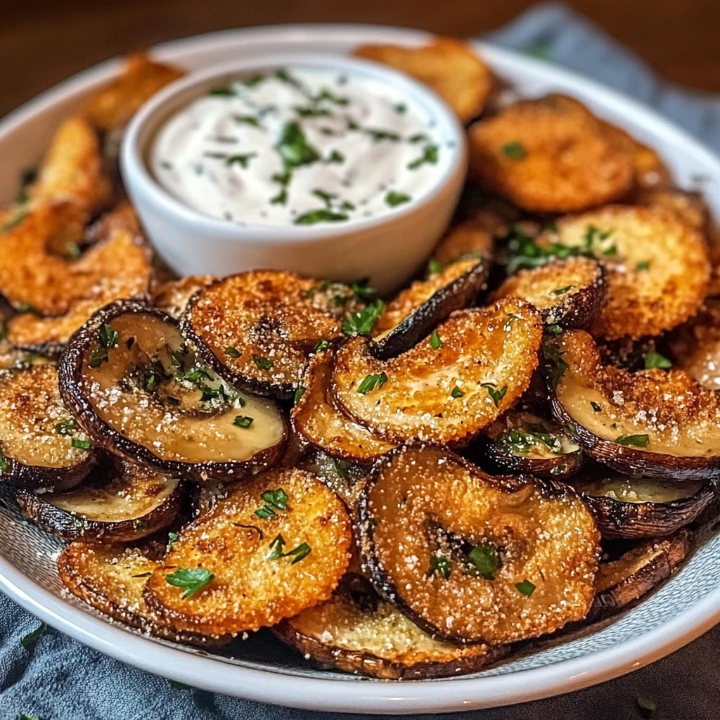 Fried Sliced Mushrooms with Ranch 7 Ingredients Easy Delicious