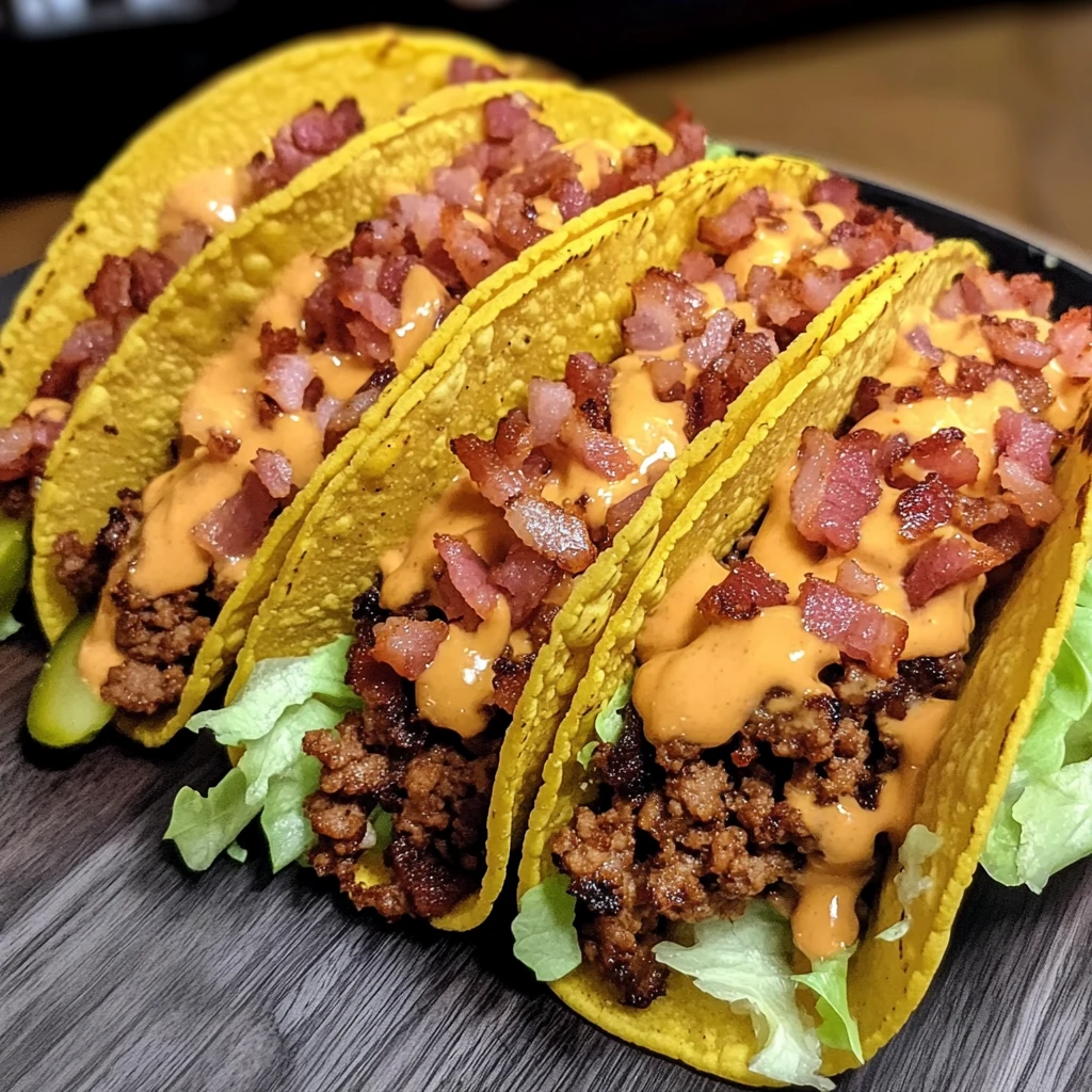 Loaded Bacon Cheeseburger Tacos 5 Steps Ultimate Delicious