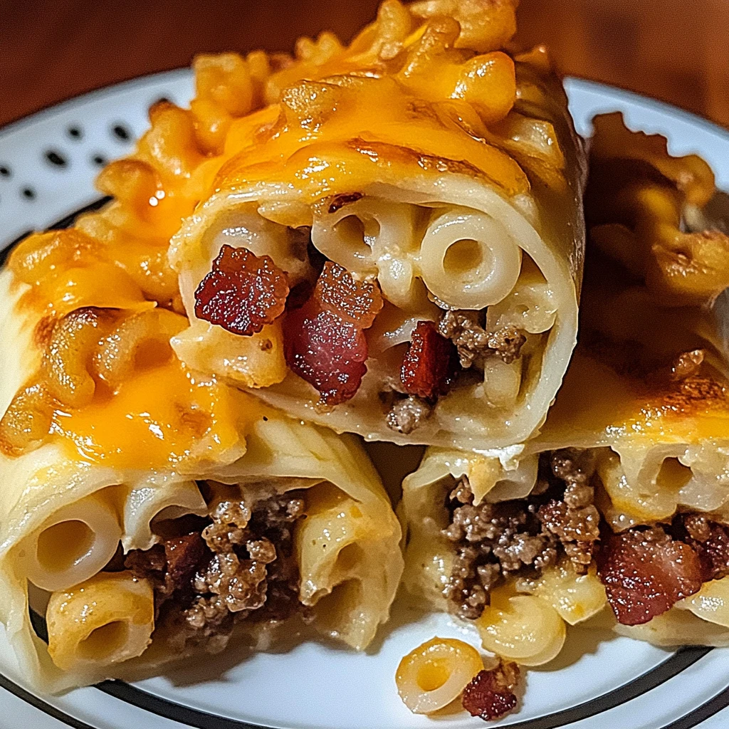 Mac and Cheese Bacon Rolls 4 Servings Ultimate Delicious