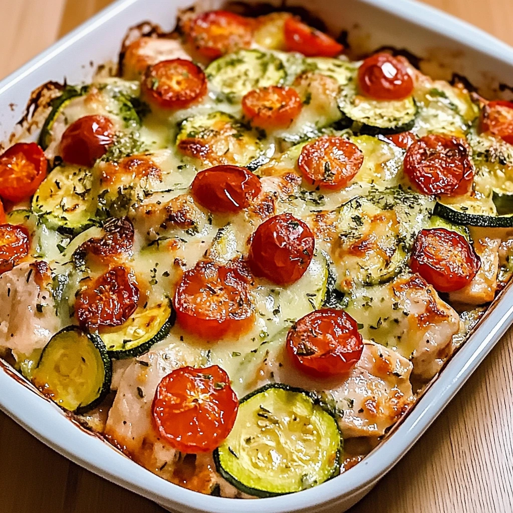 Mediterranean Chicken Zucchini Bake 30 Minutes Easy Delicious