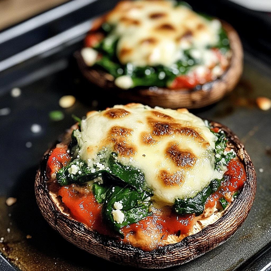 Stuffed Portobello Mushrooms 4 Ingredients Perfectly Delicious