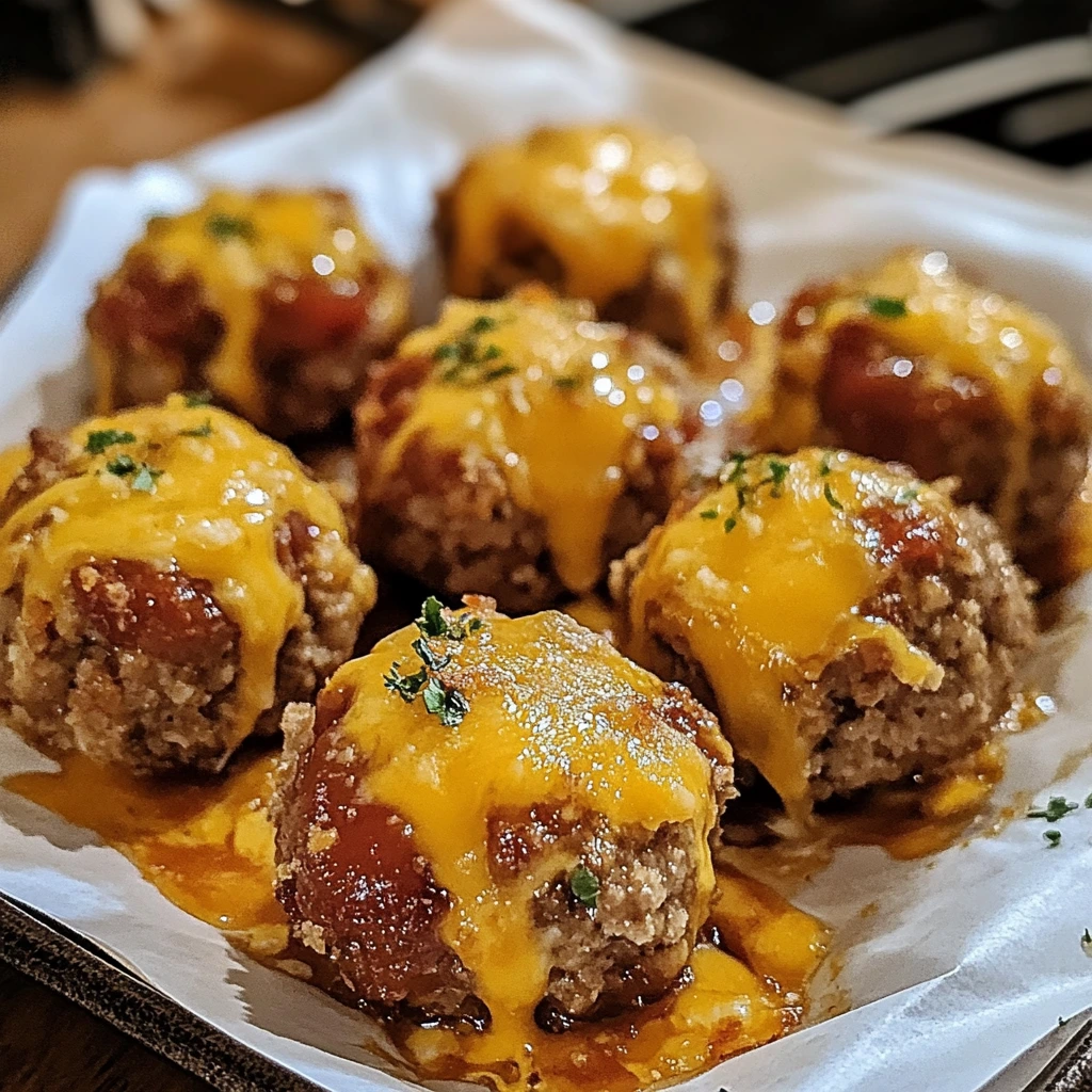 Cheesy Stuffed Meatloaf Bites 20 Minutes Easy Delicious