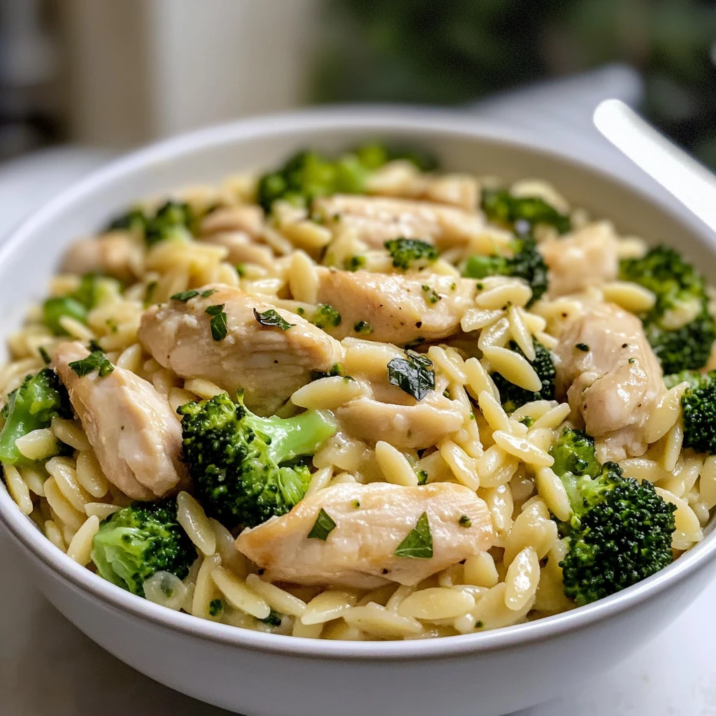 Chicken and Broccoli Orzo 30 Minutes Ultimate Delicious