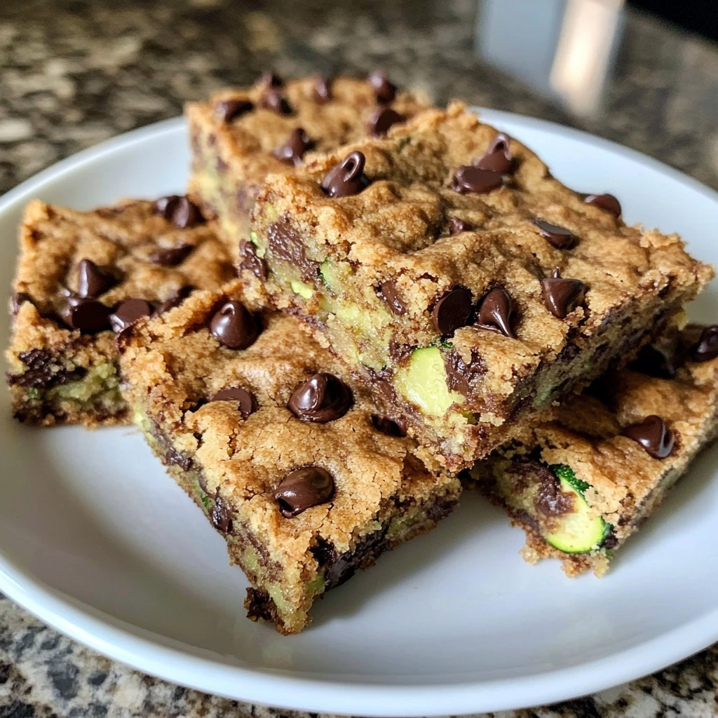 Chocolate Chip Zucchini Cookie Bars 30 Minutes Easy Delicious