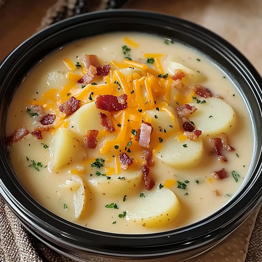 Crock Pot Crack Potato Soup 4 Servings Easy Delicious