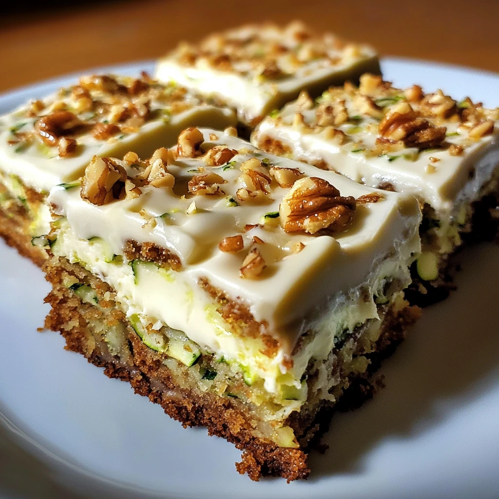 Frosted Zucchini Bars 5 Steps Ultimate Delicious