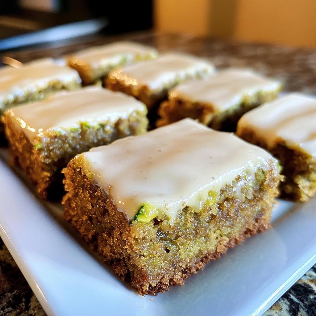 Frosted Zucchini Spice Bars 5 Steps Easy Delicious