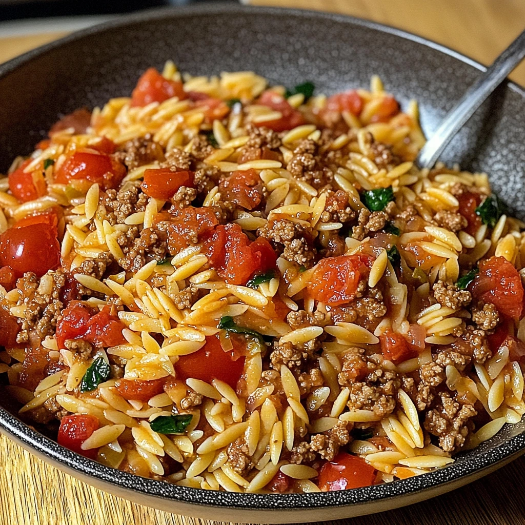 Ground Beef Orzo 30 Minutes Ultimate Delicious