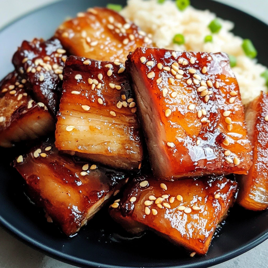 Korean Pork Belly with Sweet Soy Glaze: 4 Servings, Ultimate, Delicious