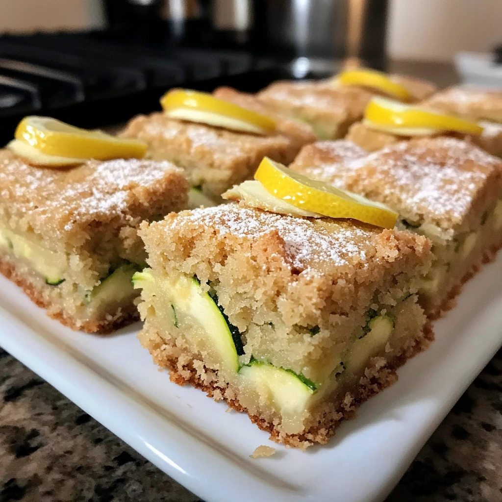 Lemon Zucchini Bars 25 Minutes Easy Delicious