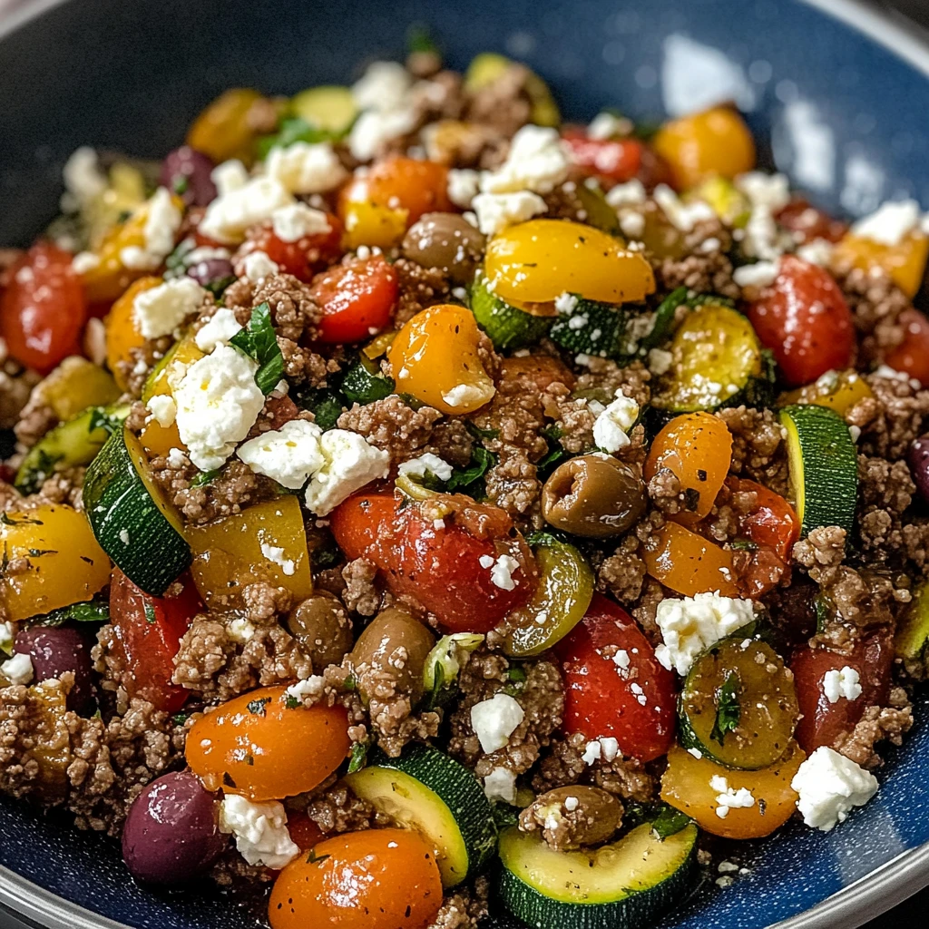 Mediterranean Ground Beef Stir Fry 30 Minutes Easy Delicious