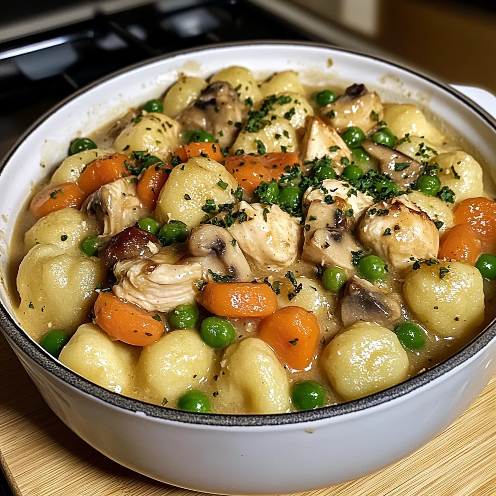 One Pot Gnocchi Chicken Pot Pie 30 Minutes Ultimate Delicious
