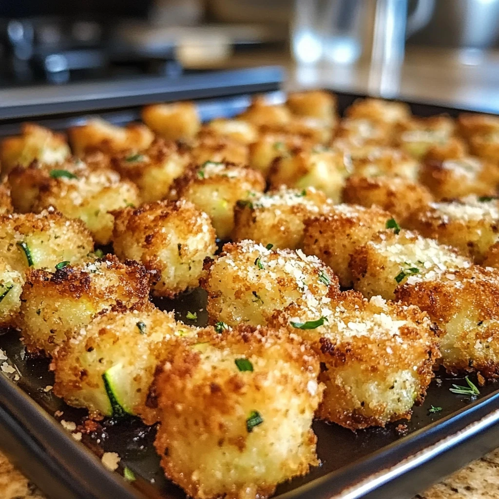 Parmesan Zucchini Tater Tots 30 Minutes Easy Delicious
