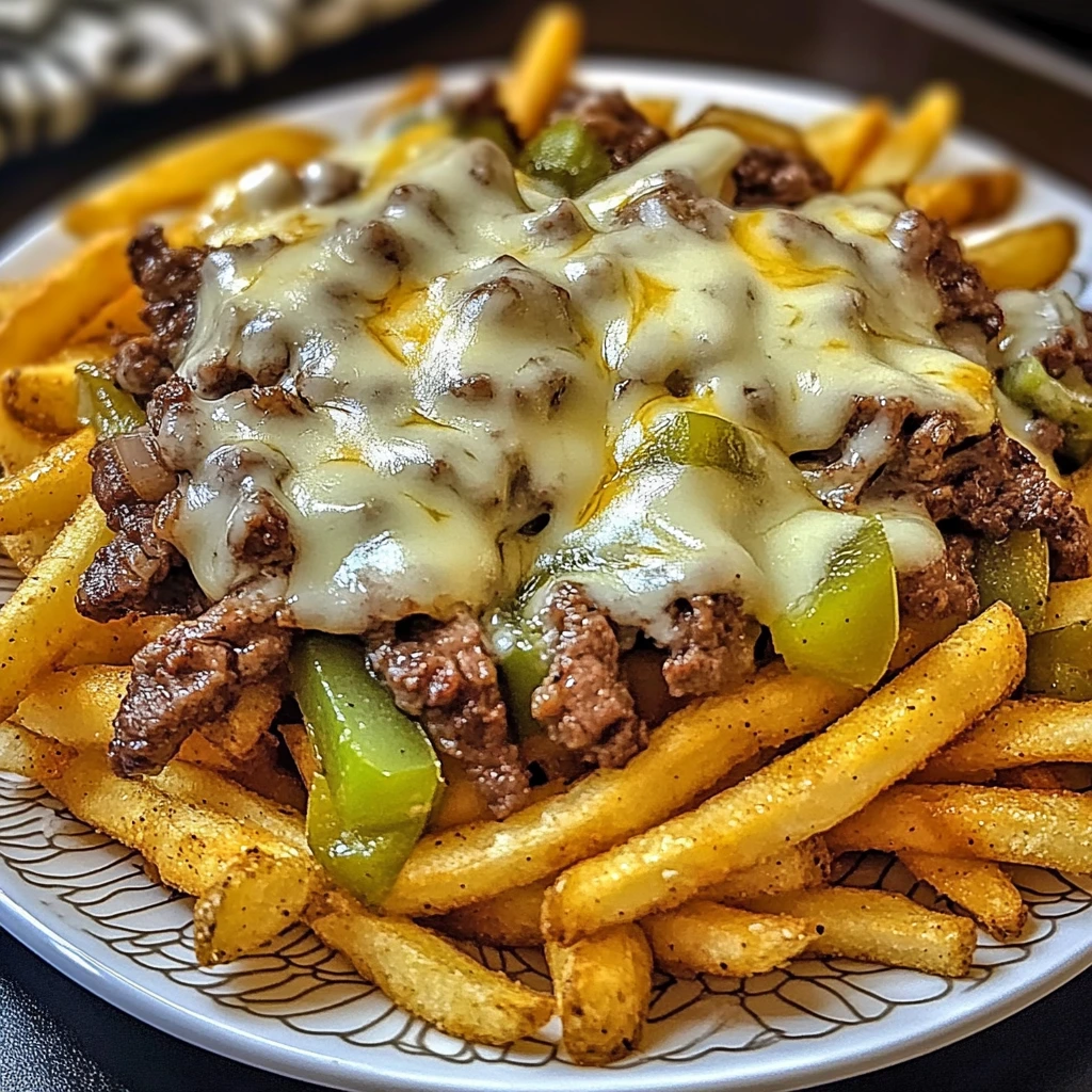 Philly Steak Cheese Fries 4 Servings Ultimate Delicious