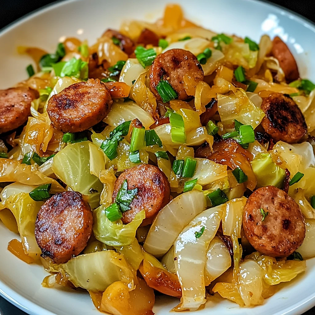 Sausage and Cabbage Stir Fry 30 Minutes Quick Delicious