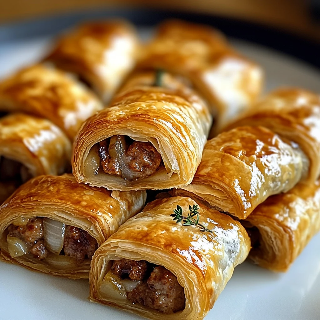 Savory French Onion Sausage Rolls 30 Minutes Ultimate Delicious