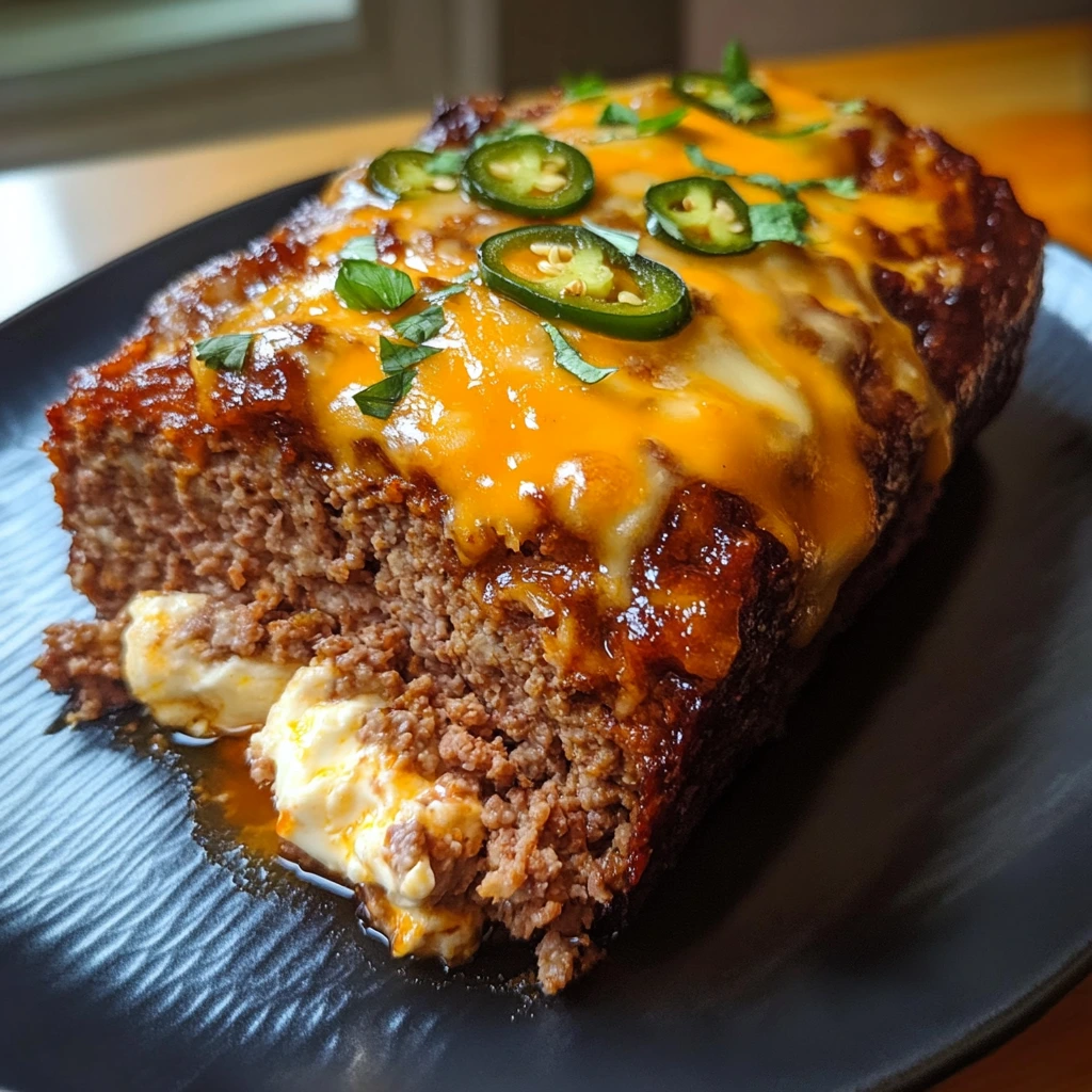 Smoky Jalapeno Popper Meatloaf 4 Servings Ultimate Delicious