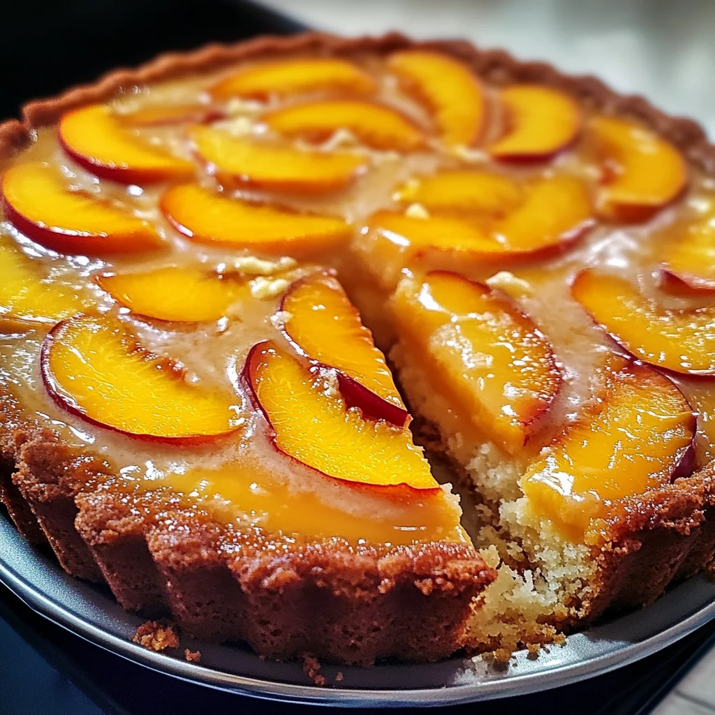 Summer Peach Cake 7 Ingredients Easy Delicious