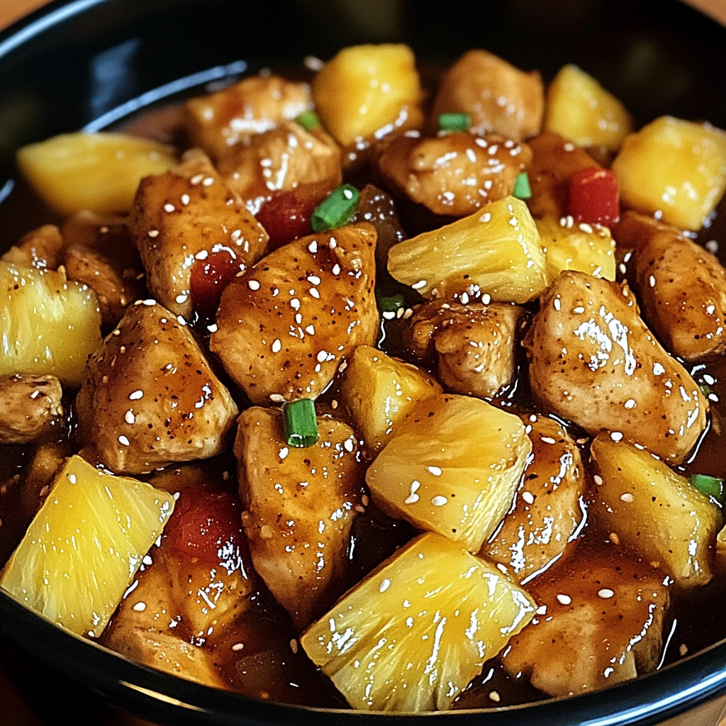 Sweet Hawaiian Crockpot Chicken 4 Servings Easy Delicious