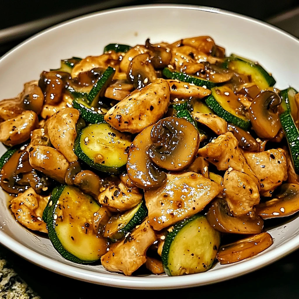 Zucchini Mushroom Chicken Stir Fry 30 Minutes Ultimate Delicious