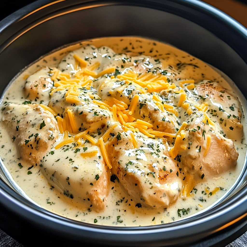 Creamy Ranch Chicken CrockPot 4 Servings Easy Delicious