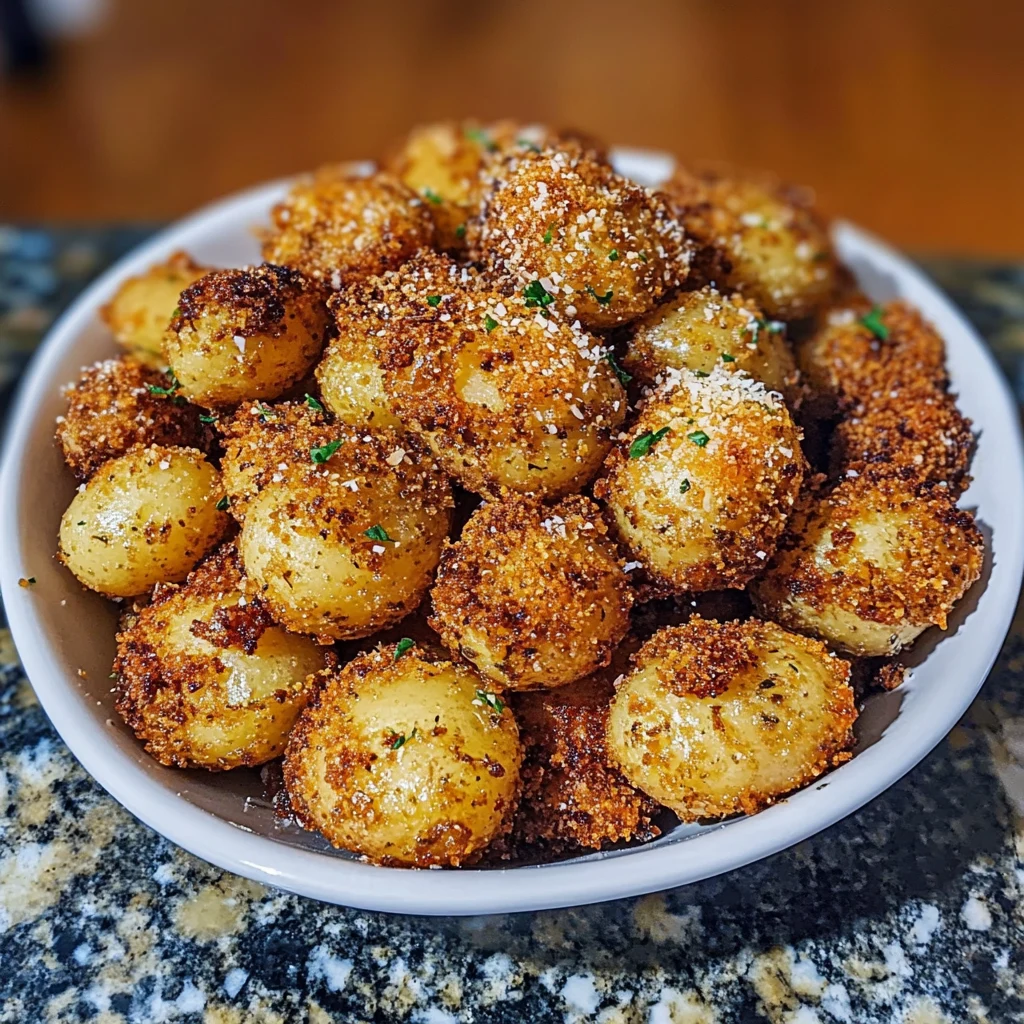 Crispy Parmesan Crusted Baby Potatoes 30 Minutes Awesome Delicious