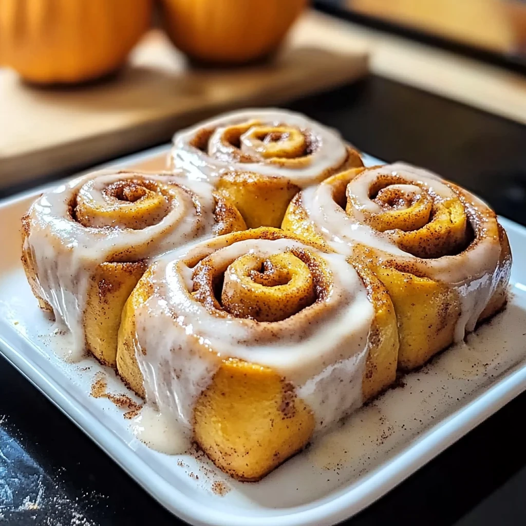 Pumpkin Cinnamon Rolls 12 Servings Perfectly Delicious