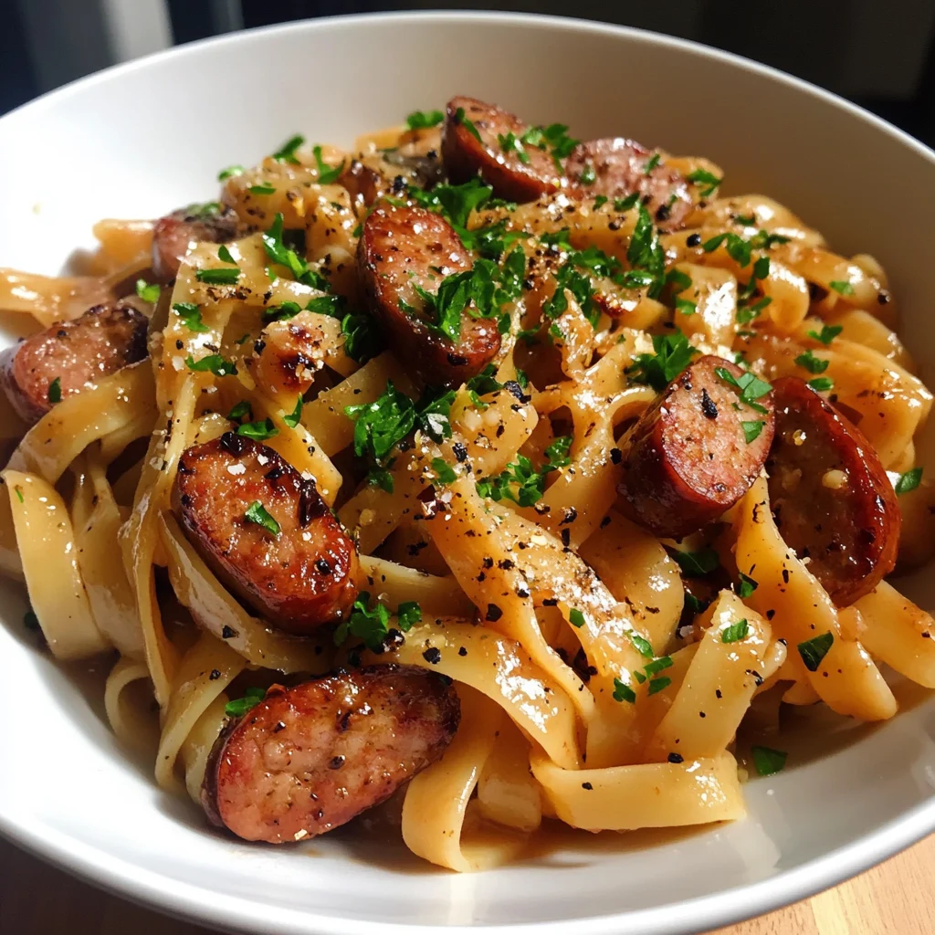 Sticky Honey Garlic Sausage Pasta 4 Servings Awesome Delicious
