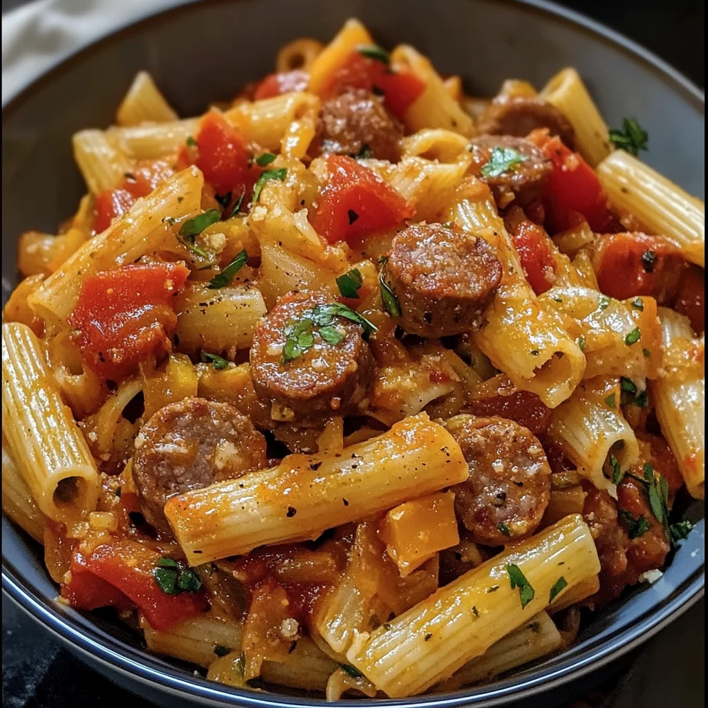 Sweet Pepper and Sausage Pasta 4 Servings Ultimate Delicious