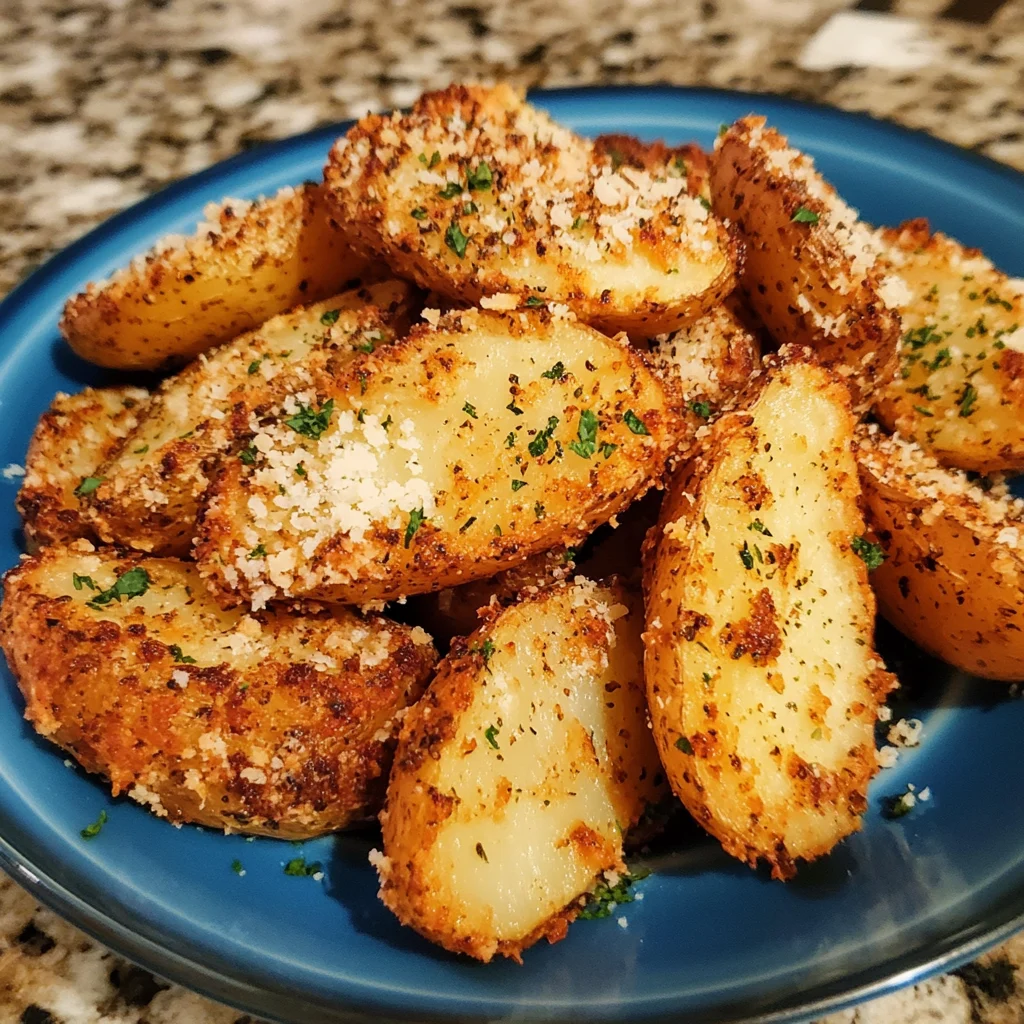 Baked Garlic Parmesan Potato Wedges – Crispy & Flavorful