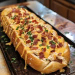 Chicken Bacon Ranch Stuffed Bread: A Savory, Cheesy Delight