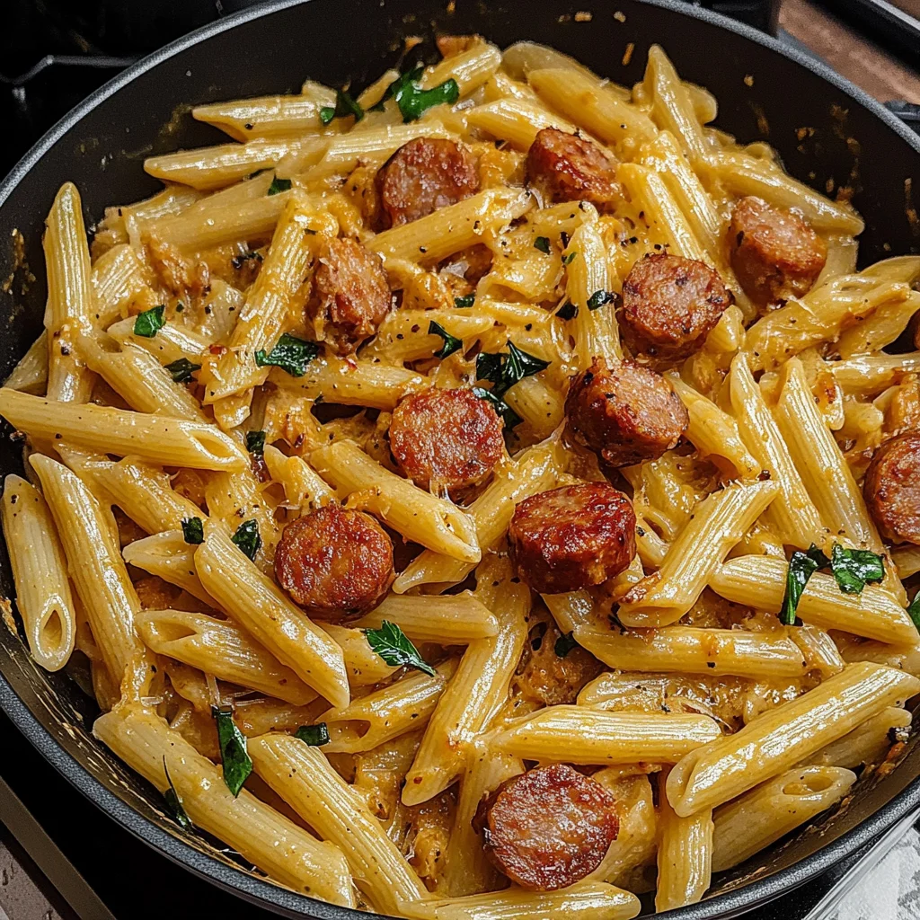 Creamy Cajun Sausage Pasta: A Flavorful, Hearty Dish