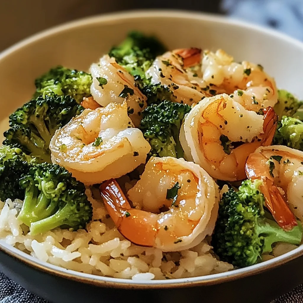 Garlic Butter Shrimp with Broccoli Rice: A Healthy Delight