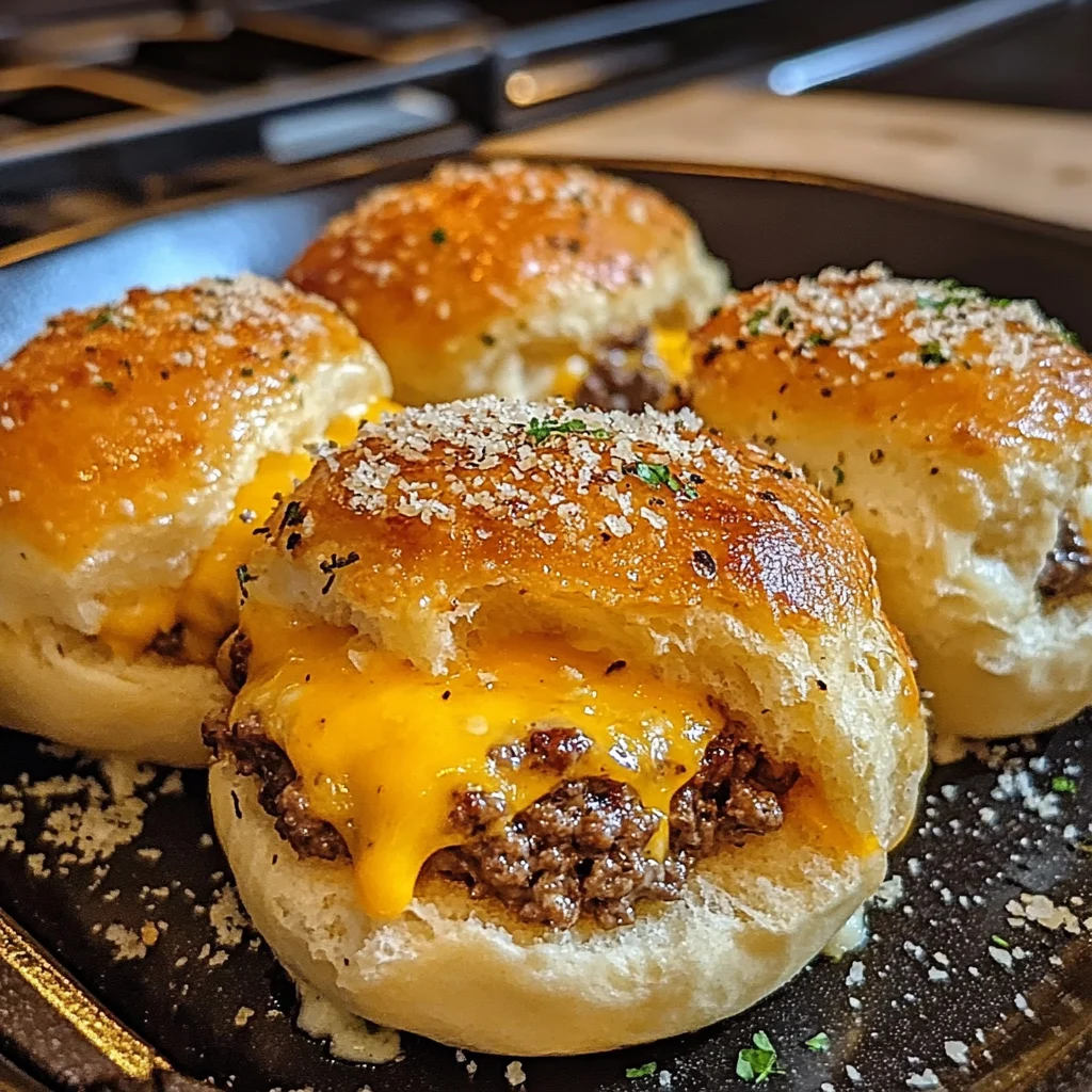 Garlic Parmesan Cheeseburger Bombs: Quick and Tasty Bites