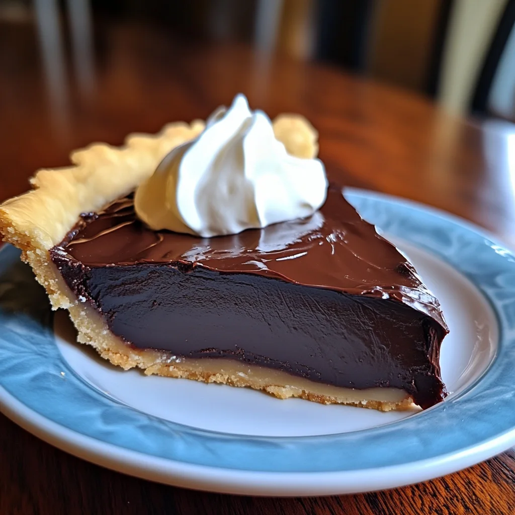 Old-Fashioned Chocolate Pie – Easy, Homemade & Delicious