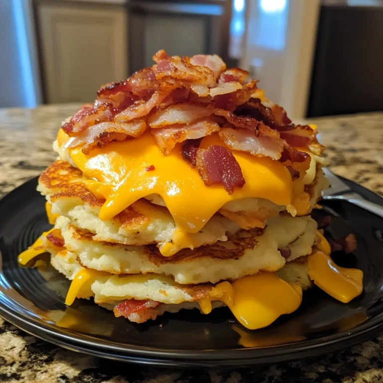 Cheesy Bacon Ranch Potato Pancakes Recipe
