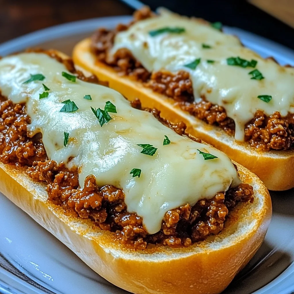 Cheesy Garlic Bread Sloppy Joe Melts – Easy Dinner Win