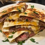 Cheesy Garlic Butter Steak Quesadillas Recipe