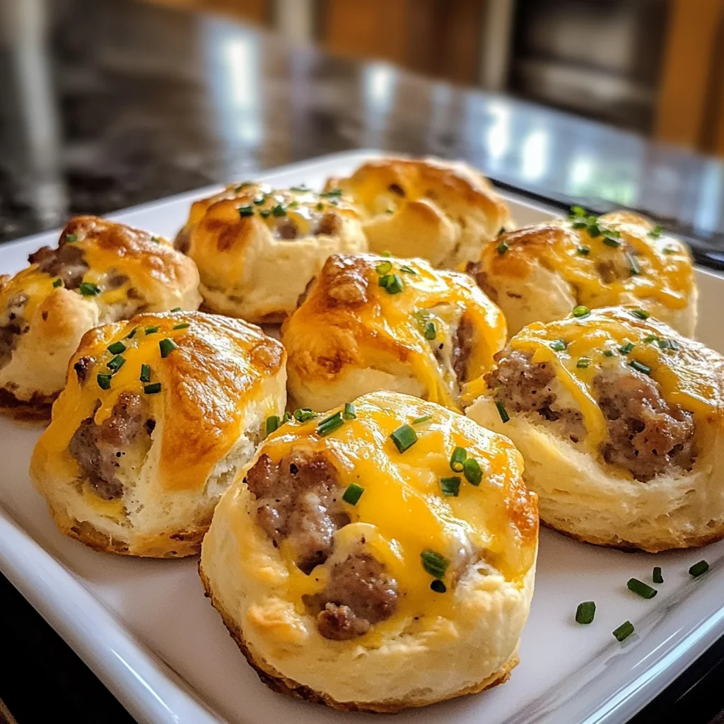 Cheesy Sausage Breakfast Bombs Recipe - Easy & Delicious