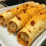 Crispy Bacon Ranch Chicken Taquitos Recipe