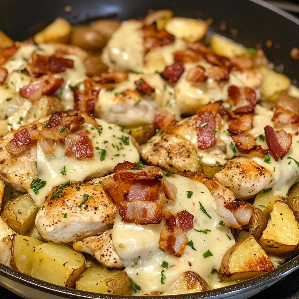 One-Pan Bacon Ranch Chicken & Potatoes Recipe