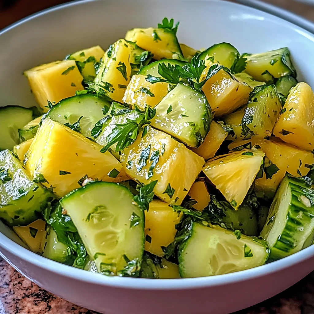 Refreshing Pineapple Cucumber Salad Recipe