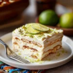 Served slice of Carlota de Limón