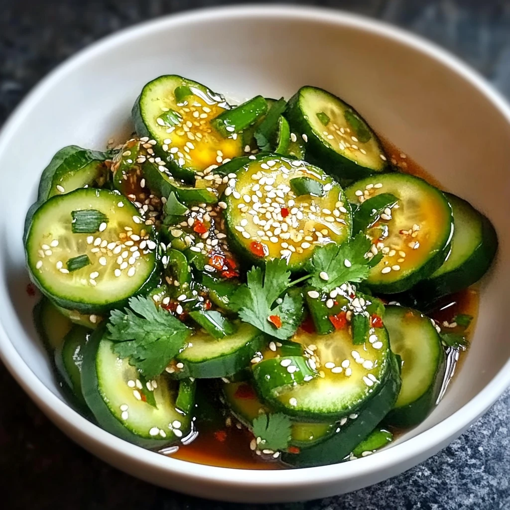 Asian Cucumber Salad 4 Ingredients Easy Delicious