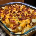 BBQ Bacon Ranch Loaded Fries Casserole 4 Servings Ultimate Delicious
