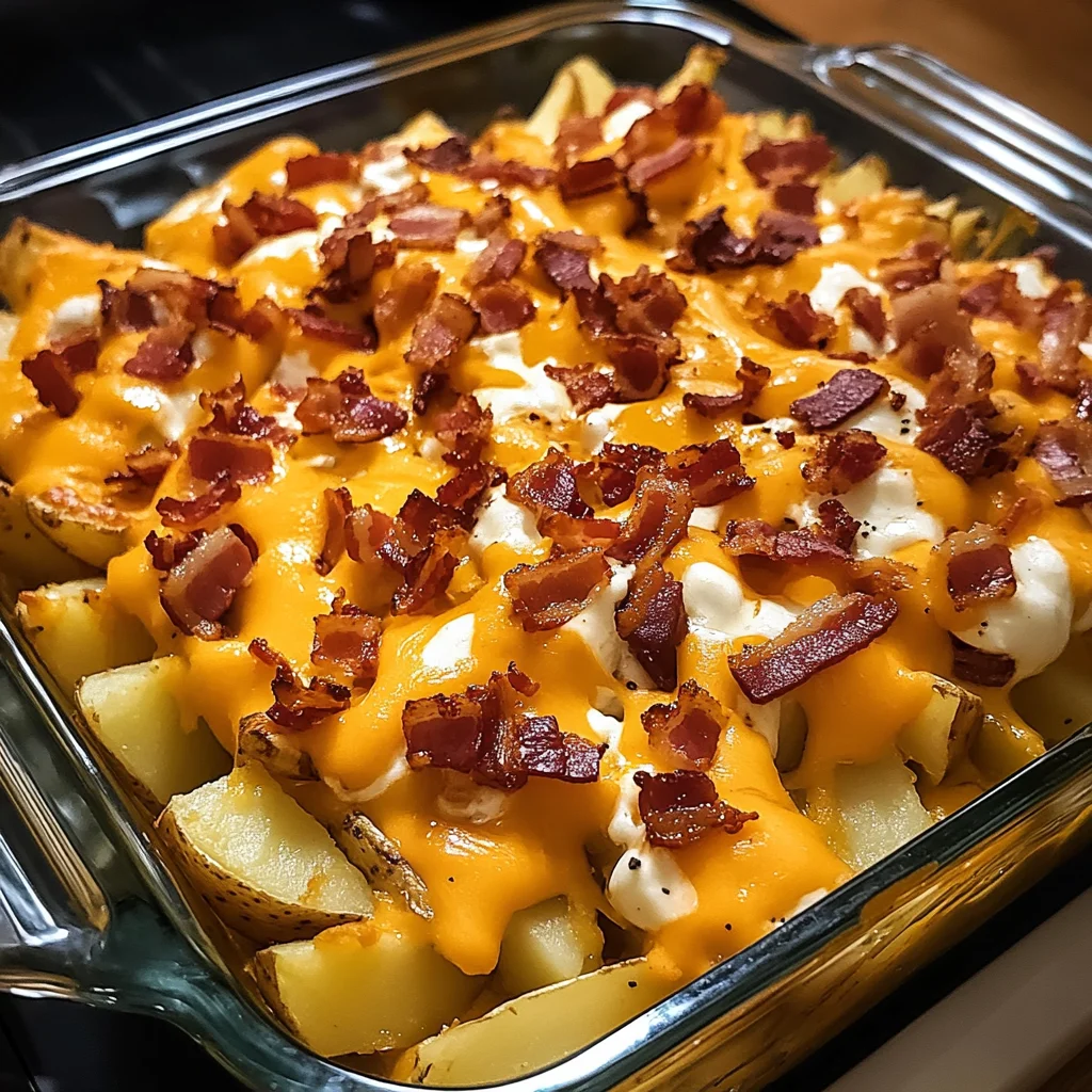 BBQ Bacon Ranch Loaded Fries Casserole 4 Servings Ultimate Delicious