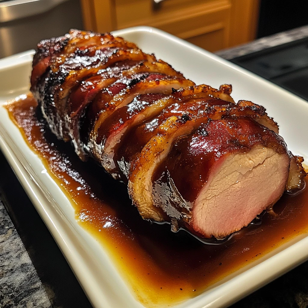 Bourbon BBQ Bacon Wrapped Pork Tenderloin 30 Minutes Ultimate Delicious